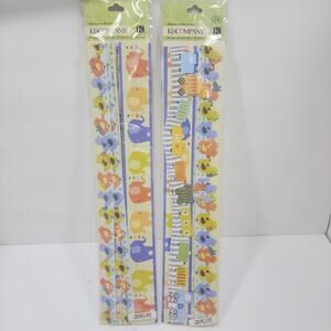 K & Company Adhesive Borders Paper Crafts 2 pack- Baby- Animal Theme 56 items